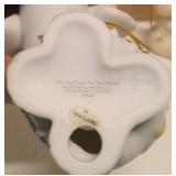 Precious Moments Figurine Vintage Ornaments Item#272949, 104515, 520489, "1996 Owl", 520403, "small sheep", and 520454