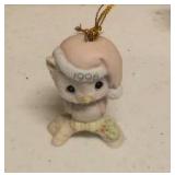 Precious Moments Figurine Vintage Ornaments Item#272949, 104515, 520489, "1996 Owl", 520403, "small sheep", and 520454