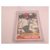 1976 Topps Carlton Fisk Card...