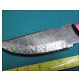 Hand crafted knife with a leather s...