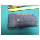 Hand crafted pocket knife with a le...