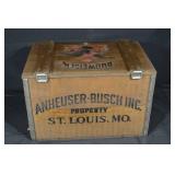 Anheuser-Busch Wooden Crate Bicentennial 1876-1976 St. Louis Property
