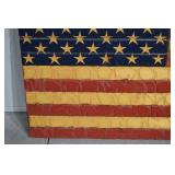 American Flag Wood Wall Art - Rustic Pallet Panel 57x32