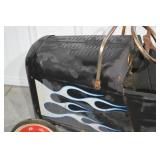 Ford Pedal Car - Hot Rod Flame Graphics, Metal Toy Vehicle