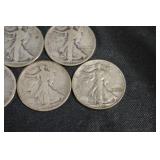 Walking Liberty Half Dollars (Lot of 5)