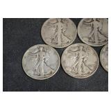 Walking Liberty Half Dollars - US 50c Silver Coins (1920s-1940s)