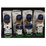 Minnesota Twins Bobblehead Set (4) & Mini-Mauer Box & Treasure Island Stadium Tin