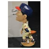 Autographed Bob Feller Bobblehead HOF 62 - Cleveland Indians