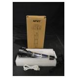 NPET T09 LED Flashlight - USB Rechargeable, Boxed with USB Cable & Lanyard