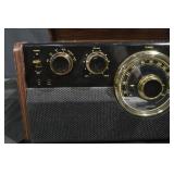 Victrola Console Record Player AM/FM Radio - Wood Cabinet, Auto Stop