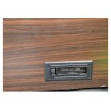 Victrola Console Record Player AM/FM Radio - Wood Cabinet, Auto Stop