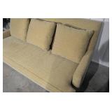 Custom Made Beige Upholstered Sofa - 84.5 in L x 43 in D - 19 in Seat Height MSRP $3500