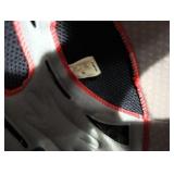 Snowmobile/Motocross Helmet - Red/Black Geometric Pattern, Full-Face