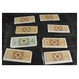 PRC Banknotes 1 Jiao & 2 Jiao Assortment Zhongguo Renmin Yinhang 1980s