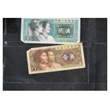 PRC Banknotes 1 Jiao & 2 Jiao Assortment Zhongguo Renmin Yinhang 1980s