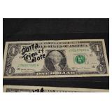 Six US One Dollar Trinary Notes