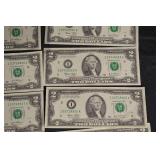 US 1 Dollar Bills - 3 Consecutive 2021 Notes
