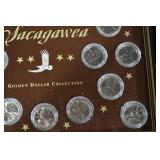 Sacagawea Dollar Collection - Golden Dollar Display Case with Coins