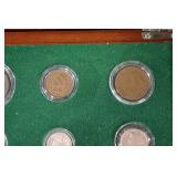 The U.S. Coin Complete Denomination Set in Wooden Display Case