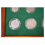 The U.S. Coin Complete Denomination Set in Wooden Display Case