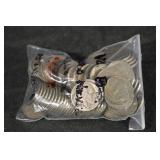 100 Count Buffalo Nickels Bag - Assorted US 5-Cent Nickels (Early 1900s)