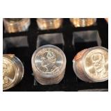 John Adams Presidential Dollar - US Mint Uncirculated (Lot of 12 rolls With 12 Coins in each roll) $144 total
