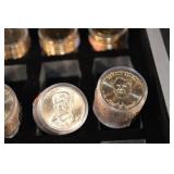 John Adams Presidential Dollar - US Mint Uncirculated (Lot of 12 rolls With 12 Coins in each roll) $144 total