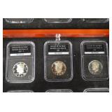Kennedy Half-Dollar Silver Proof Set - 29 Coins (1964-2015) in Wood Display Box