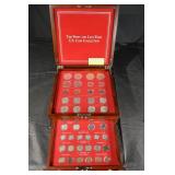 The First and Last Year U.S. Coin Collection - Silver Coins in Wooden Display Box