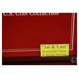 The First and Last Year U.S. Coin Collection - Silver Coins in Wooden Display Box