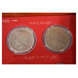 The First and Last Year U.S. Coin Collection - Silver Coins in Wooden Display Box