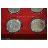 The First and Last Year U.S. Coin Collection - Silver Coins in Wooden Display Box