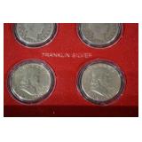 The First and Last Year U.S. Coin Collection - Silver Coins in Wooden Display Box