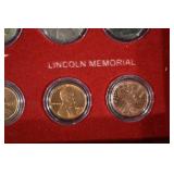 The First and Last Year U.S. Coin Collection - Silver Coins in Wooden Display Box