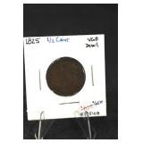 Half Cent (1825) US - VG8 Detail