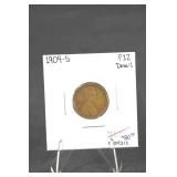 1909-S Lincoln Cent - One Cent United States, F12 Detail