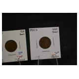Lincoln Cent Collection - 1909 VDB MS63+ & 1901 Indian Head, 1931-D (2)