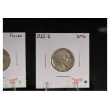 Buffalo Nickels - 1913 Type 1, 1913-S Type 1, 1917, 1923-S VF/EF Detail (Lot of 6)