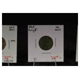 Indian Head Cents - 1861, 1865 Fancy 5, 1880s, 1889 (Lot of 6)