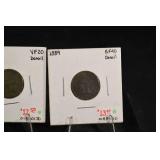 Indian Head Cents - 1861, 1865 Fancy 5, 1880s, 1889 (Lot of 6)