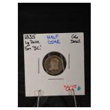 United States Half Dime 1835 Large Date - 5C