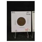 V-Nickel Lot Of 5 - 1912, 1889, 1884, (2) 1883 (With & No Cents) VF/EF Detail