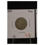 Lot Of 2 V- Nickels 1884,1883