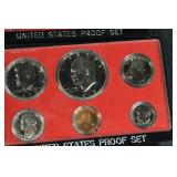 United States Proof Set Collection - 12 Red Display Cases (12 Sets)