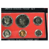 United States Proof Set Collection - 12 Red Display Cases (12 Sets)