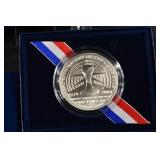 Thomas Alva Edison Commemorative Silver Dollar 2004 Uncirculated with Box & Certificate