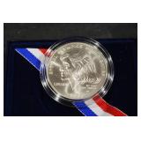 United States Mint 1995 Special Olympics World Games Silver Dollar COA in Blue Box