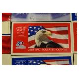 United States Mint Uncirculated Coin Sets - Assorted Years (1987-2006)