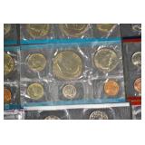 US Coins Collection in 2x2 Flips - Assorted Pennies, Nickels, Dimes & Quarters Lot Of 22