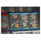 US Coins Collection in 2x2 Flips - Assorted Pennies, Nickels, Dimes & Quarters Lot Of 22